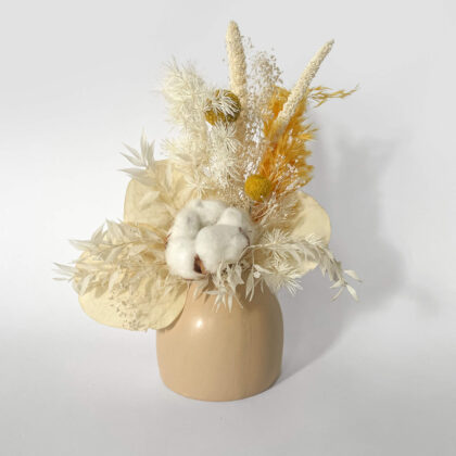 "Eco-mini" - preserved flowers with ceramic vase